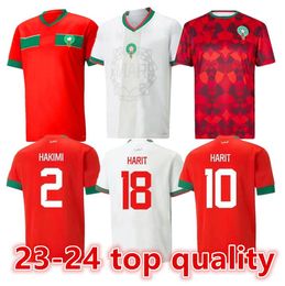 22 23 Marokkaanse voetbaltruien Hakimi Maillot Marocain Ziyech En-Nesyri voetbal Shirts Mannen Kids Kit Harit Saiss Idrissi Boufal Jersey Maroc Nationaal Team Shirt 66666