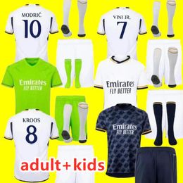 2023 2024 Bellingham Vini Jr Soccer Jerseys Joselu Tchouameni Modric Real Madrids 23 24 Football Shirt Camavinga Rodrygo gardien de but Camisetas Kit Kid Kid Kit Kit