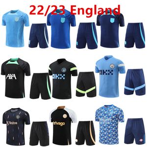 22/23 Nouvelle-Angleterre Survêtement À Manches Courtes Formation Porter Jogging Costume Maillot De Football Ensemble Chandal Survement Maillots De Foot Adulte Enfants S-XXL