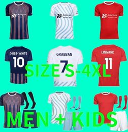 23 24 nieuw logo Nottingham Forests LINGARD voetbalshirts Awoniyi Johnson Niakhate 2023 2024 Forest thuis AMEOBI voetbal heren shirts kinder tenue jersey