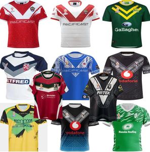 22 23 Nieuw-Zeelandse kiwi's Rugby Jersey MMT tonga jamaica RLWC t-shirt Engels Australië fiji SAMOA Libanon 2022 2023 Engeland Parijs Argentinië FIJI Ierland RUGBY-shirt