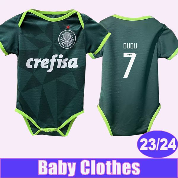 2324 Palmeiras Vêtements pour bébé RONY BRENO Maillots de football DUDU LOPES R.VEIGA DEYVERSON ATUESTA ZE RAFAEL G.VERON DANILO R.NAVARRO Domicile Maillots de football pour enfants