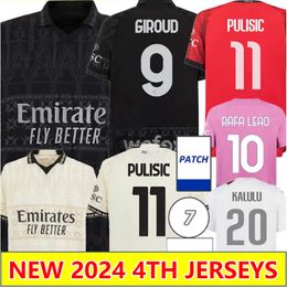 23 24 PULISIC RAFA LEAO voetbalshirts aC.GIROUD THEO IBRAHIMOVIC MILANS maillots de futol REIJNDERS TOMORI CHUKWUEZE KALULU MUSAH voetbalshirt mannen kinderen uniformen