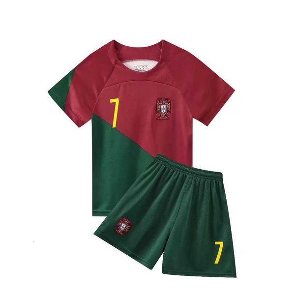 22-23 Portugal Local No. 7 Cristiano Ronaldo Equipo de fútbol nacional Camiseta para hombre Camiseta para niños 14-2XL