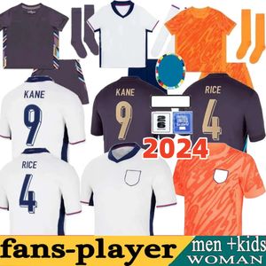 24 25 Angleterre Euro Cup Soccer Jerseys Kane Sterling Grealish Rashford Mount Bellingham Saka Trippier Team Football Men de football Kits complets