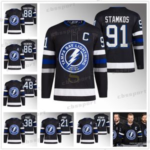 Steven Stamkos Lightning 2024 Troisième maillot Nikita Kucherov Vladislav Namestnikov Andrei Vasilevskiy Brayden Point Hedman Tampa Bay Colton Killorn