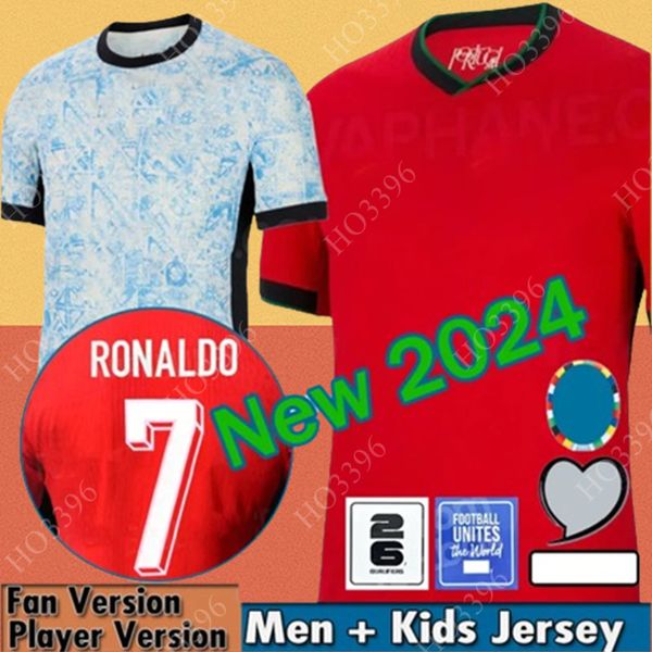 23 24 25 Portuguesa Portugal Camisetas de fútbol FERNANDES RONalDOs Cristiano Portugieser 2024 Eurocopa Camiseta de fútbol Hombres Niños Kit Equipo B.FERNANDES JOAO FELIX