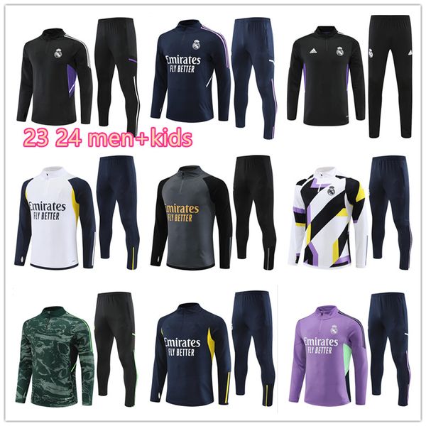 2023 Combinaison d'entraînement d'avant-match Finals Maillot de football Maillot de football Hommes Real Madrids Manches courtes CAMAVINGA Rudiger Camiseta Hommes Top 23/24 Uniformes Vini Jr Tchouameni