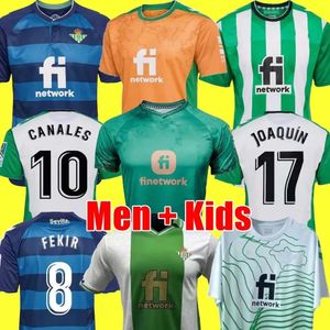 22 23 Maillots de football Real Betis FEKIR Forever Green ACCUEIL Manga Corta JOAQUIN B.Iglesias camiseta de futbol Juanmi 2023 spécial Durabilité Chemises Hommes enfants