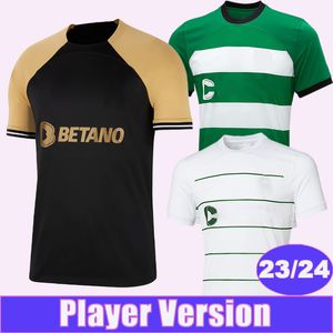 2023 24 Coates Lissabon Player Versie voetballen Jerseys Paulinho Neto Nuno Santos Pedro G. Trincao Home Away 3rd Football Shirts korte mouw uniform