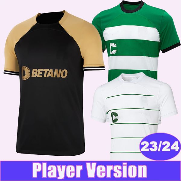 2023 24 Coates Lisboa Lisboa Player Jerseys Jerseys Paulinho Neto Nuno Santos Pedro G. Trincao Home Away Tercera camisas de fútbol Uniforme de manga corta