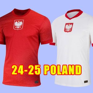 2024 POLEN Voetbalshirts LEWANDOWSKI MILIK heren kinderkit thuis weg jersey 24 25 rood wit ZIELINSKI jeugd kinderen PISZCZEK Jerseys GROSICKI voetbalshirt