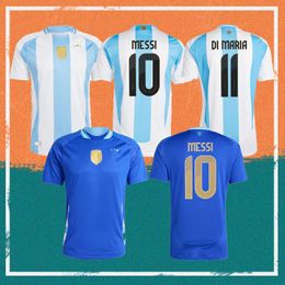 2024 Argentinië MESSIS Voetbalshirts 2024/2025 Copa America Cup DE PAUL J.ALVAREZ DI MARIA Shirt CORREA DYBALA L.MARTINEZ ROMERO MAC ALLISTER Voetbaluniform