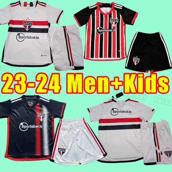 Hombres niños 23/24 Sao Paulo camisetas de fútbol 2023 2024 DANI ALVES hombres mujeres Uniformes Luciano Igor Gomes Pablo camisa de fútbol kits completos adulto niño