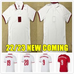 22/23 Jersey de football Accueil 22 23 Red Blanc Piszczek Milik Polonais Zielinski Jeunes enfants Jerseys Lewandowski Jerseys Chemises de football Groski Uniformes