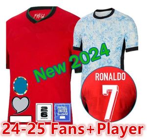 24 25 Portuguesa Portugal voetbalshirts Fernandes Ronaldo Cristiano Portugieser 2024 Euro Cup voetbal Shirts Men Kids Kit Team B.Cernandes Joao Felix Al Nassr FC66