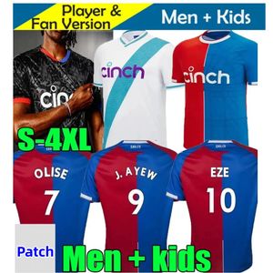 4XL 23 24 Palace Soccer Jerseys 2023 2024 GUEHI OLISE KOUYATE CrYsTalS J.AYEW SCHLUPP MATETA CHLUPP PALACE Maillots de Foot EDOUARD SCHLUPP Hommes Football Shirts