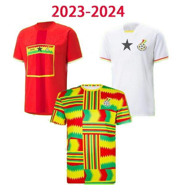 23-24 Ghana Soccer Jerseys Équipe nationale mondiale Hommes Enfants Femmes Qualité thaïlandaise 5 THOMAS 9 J.AYEW 10 A.AYEW 11 Wakaso DHgate 13 GYAN