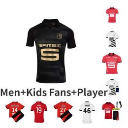 23 24 Stade Rennais voetbalshirts AGUERD TRAORE thuis weg 3e Rennes Guirassy CAMAVINGA 2023 SULEMANA BOURIGEAUD TERRIER DOKU LABORDE SANTAMARIA de voetbalshirt