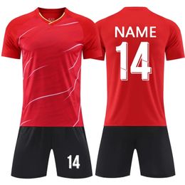 22/23 Survetement Kit de football Hommes Femmes Maillots de football Ensemble Garçons Fille Uniformes d'entraînement de football Ensembles de maillots de football d'équipe 240313