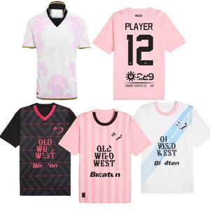 2023 2024 palermo mens maglie da calcio Segre 23 24 Damiani Saric Buttaro Brunori casa lontano 3RD magliette da calcio bianche uniformi a manica corta 22 23 rosa 3RD S-XXL