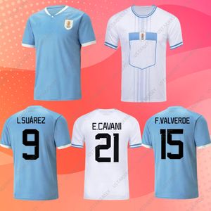 22 23 Uruguay Soccer Jersey 22/2023 L.SUAREZ E.CAVANI N.DE LA CRUZ Camiseta del equipo nacional G.DE ARRASCAETA F.VALVERDE R.ARAUJO R.BENTANCUR Uniforme de fútbol