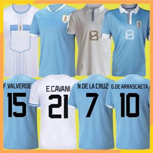 22 23 Uruguay Soccer Jersey 23/2024 L.Suarez E.Cavani n.de la Cruz Camisa del equipo nacional G.de Arrascaeta F.Vaerde R.Araujo R. Bentancur Uniforme de fútbol