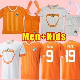 2023 COTE D IVOIRE SOCCER JERSEYS Équipe nationale Ivory Coast Jersey Drogba Kessie Cornet Men Homme Maillot de Foot Football Uniforme 2024 Fans Joue-joueur Hommes Kids