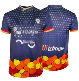 2023 Cagliari calcio heren voetbal jerseys speciale editie 22 23 kerst Nandez Viola lapadula Zappa voetbalhemd met korte mouwen uniformen