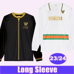 2023 24 Venezia Mens Soccer Jerseys Tessmann Johnsen Pohjanpalo Zampano Redan Modolo Home Away Long Maneves Football Shirts Adult Uniforms