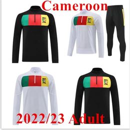 22 23 Copa del Mundo Camerún Chándal de fútbol Camiseta de fútbol de manga larga para hombre