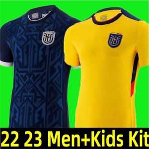 22 23 Wereldbeker Ecuador voetbalshirts pervis estupinan thuis weg derde J. Cifuentes Gonzalo Plata Michael Estrada Football Shirts National Team