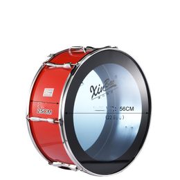 22/24 pouces de tambour de l'armée Team Young Pioneers Drum Team Team Blue Transparent Student Drum