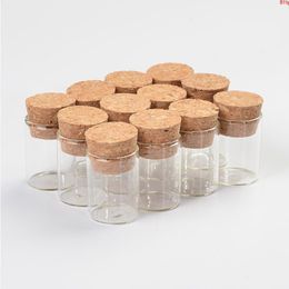 22 * 30mm 5ml Mini flacons en verre pots d'emballage bouteilles tube à essai avec bouchon en liège vide transparent clair 100pcs / lotgood qté Tciau