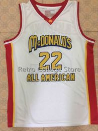 # 22 CARMELO ANTHONY Dolphins McDonald ALL AMERICAN Maillot de basket-ball de haute qualité brodé cousu personnalisé de n'importe quelle taille et nom