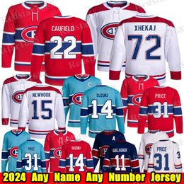 # 22 Cole Caufield Montréal Hockey Jersey # 14 Nick Suzuki Juraj Slafkovsky Brendan Gallagher Guy Lafleur Alex Newhook Carey Price Arber Xhekaj Canadiens Jerseys