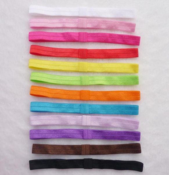 22 couleurs bébé élastique cheveux bandeaux bandeau ruban doux extensible bandeau chatoyant extensible infantile bâtons de cheveux V0849567614