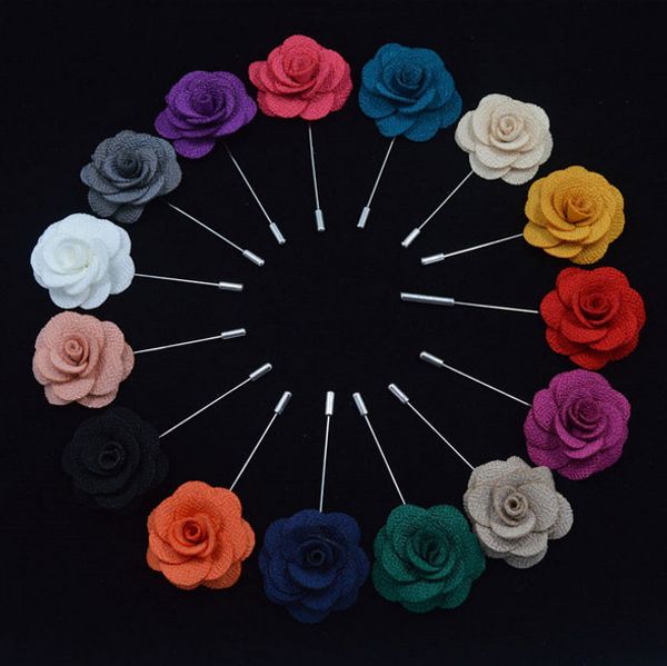 22 couleurs femmes hommes argent camélia fleur revers broche broche costume smoking mariage boutonnière costume broche hommes accessoires