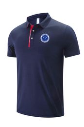 22 Cruzeiro Esporte Clube POLO camisas de ocio para hombres y mujeres en verano, camiseta deportiva de tela de malla de hielo seco transpirable, el logotipo se puede personalizar