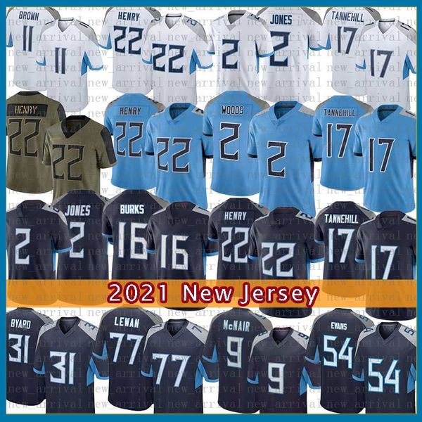 22 Derrick Henry Maillots Football 10 DeAndre Hopkins Jersey Caleb Farley 98 Jeffery Simmons 17 Ryan Tannehill Kevin Byard Treylon Burks Steve McNair Warren Moon