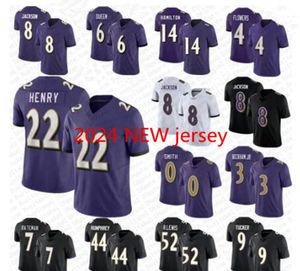 22 Derrick Henry Odell Beckham Jr Lamar Jackson voetbaljersey Zay Flowers Rashod Justin Tucker Marlon Humphrey JK Dobbins Mark Andrews Kyle Hamilton Roquan Smith