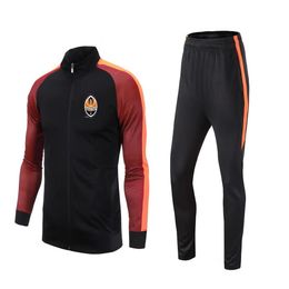 22 FC Shakhtar Donetsk adulte veste de survêtement de football hommes costume d'entraînement de football enfants en cours d'exécution ensembles extérieurs kits maison logo personnaliser265U