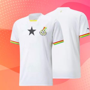 22 Ghana Soccer Jersey Equipo nacional THOMAS SCHLUPP J.AYEW KUDUS AIDOO.JR MILIVOJEVIC Amartey Local Visitante Afena SERGEL Hombres 22 2023 Camiseta de fútbol blanca