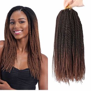 18/22 pouces Crochet sénégalais torsion tresses cheveux petit Micro sénégalais torsion cheveux 30 supports/paquet pour les femmes noires LS23