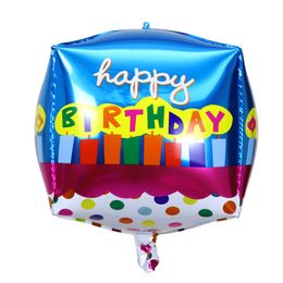 22 inch folie ballon decoratie gelukkige verjaardag aluminium film ballonnen 4d cartoon decoraties feestbenodigdheden