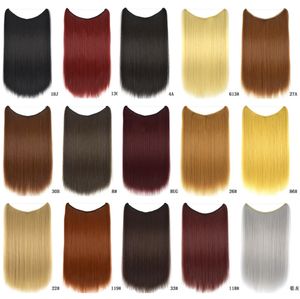 Extensions de cheveux de ligne invisible de 22 pouces longue ligne droite aspect naturel variété de styles disponibles améliorez votre beauté