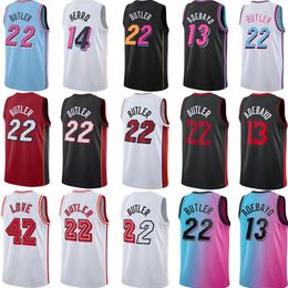 22 Jimmy Butler Custom Basketball Jerseys Dwyane Wade Terry Rozier III Tyler Herro Bam Ado Jaime Jaquez Jr. Kevin Love Josh Richardson City Men James Jersey