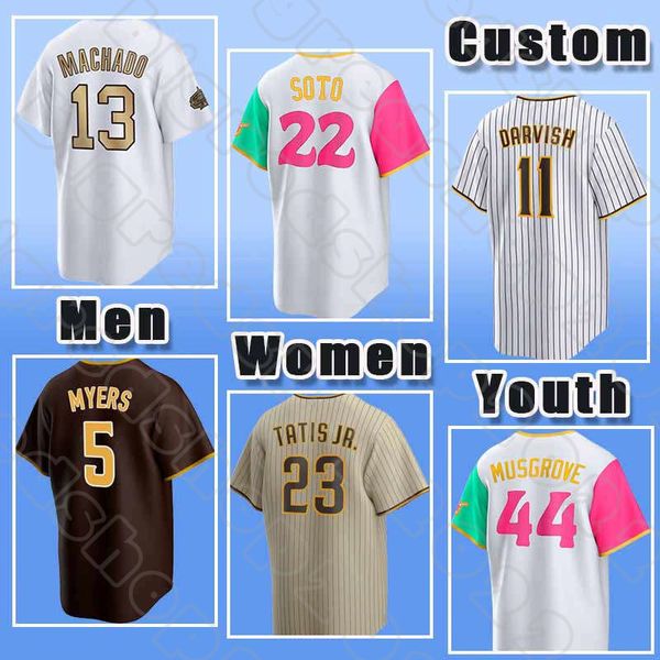 22 Juan Soto Baseball Yu Darvish Jersey Manny Machado Padres Fernando Tatis Jr. San Wil Myers Diego Jake Cronenworth Joe Musgrove Trent Grisham Blake Snell Ha-Seong Kim