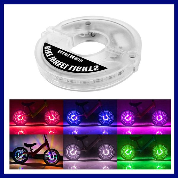 22 LED Flash Spoke Light Inducción inteligente Rueda de bicicleta Luces USB Recargable Equilibrio Coche Tambor Neumático Neumático Válvula Lámpara Coche Motocicleta Neumáticos Lámpara de luz de flash