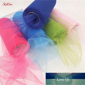 22 m tule roll organza bruiloft decoratie huwelijk decor partij decoratie diy craft tutu rok levert decoraties 5ZSH759 fabriek prijs expert ontwerpkwaliteit